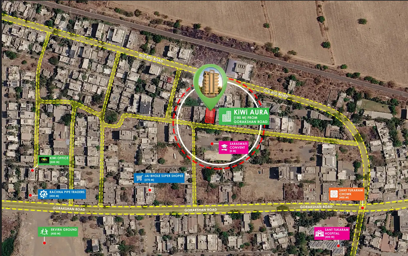 KiWi Aura Location Map